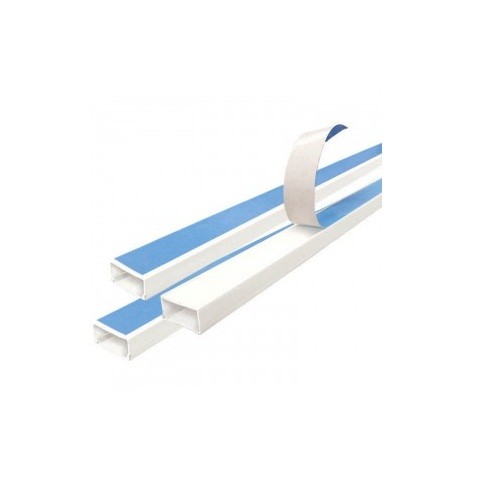 Canaleta adhesiva 24x14mm SATRA 1302012414 color blanco